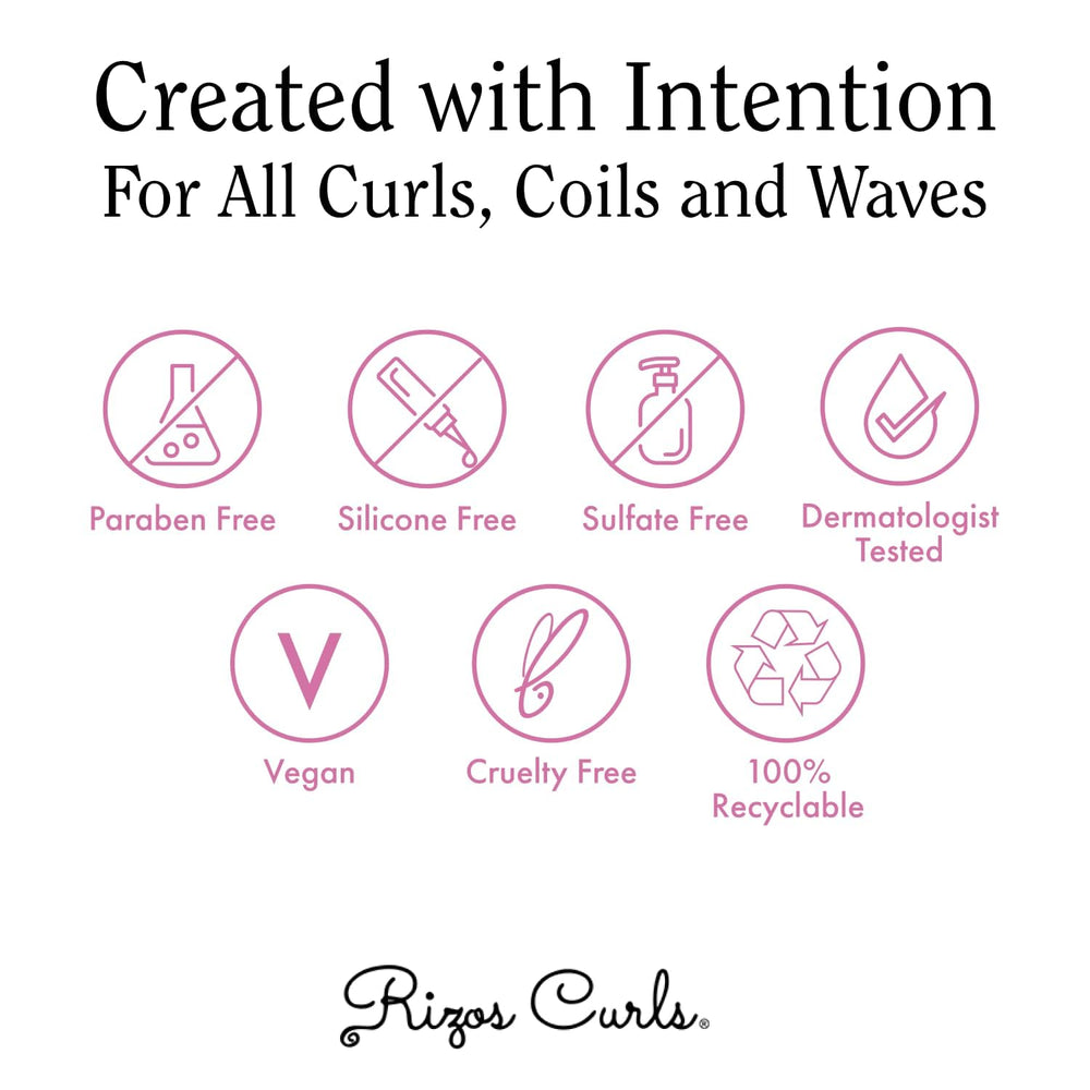 Rizos Curls Travel Refresh & Detangle Spray delivers shine and defined curls.