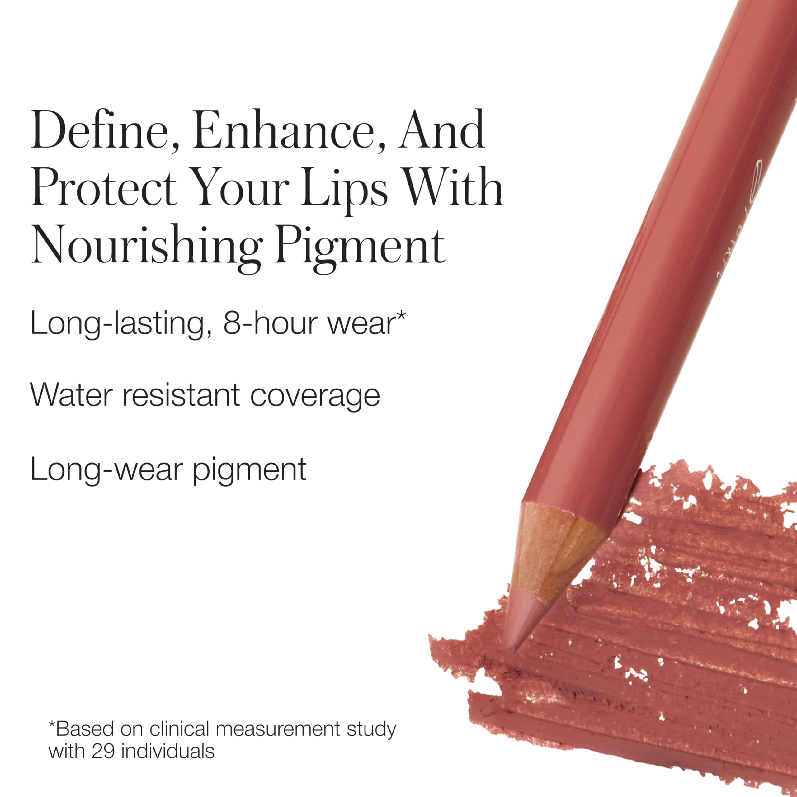 8-hour wear demo highlighting water-resistant lip pencil performance.