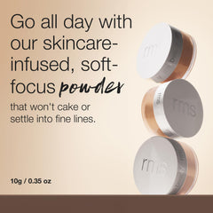 Applying Hydra Setting Powder with a brush yields weightless, comfortable wear