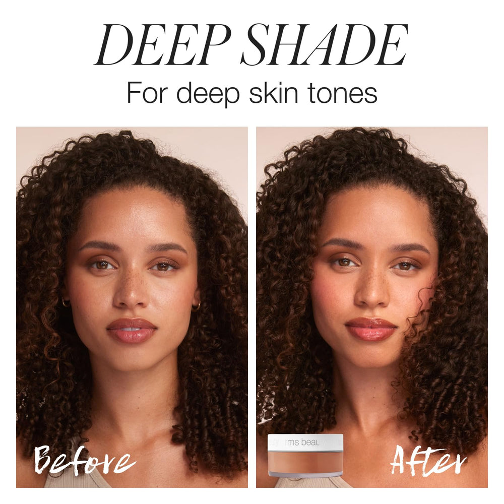 Packaging highlights talc-free, non-comedogenic formula for most skin types