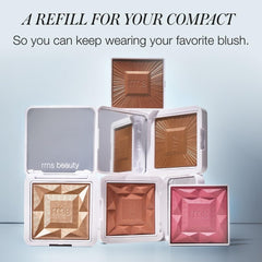 RMS Beauty Redimension Hydra Powder Blush applying texture yields a soft, radiant glow