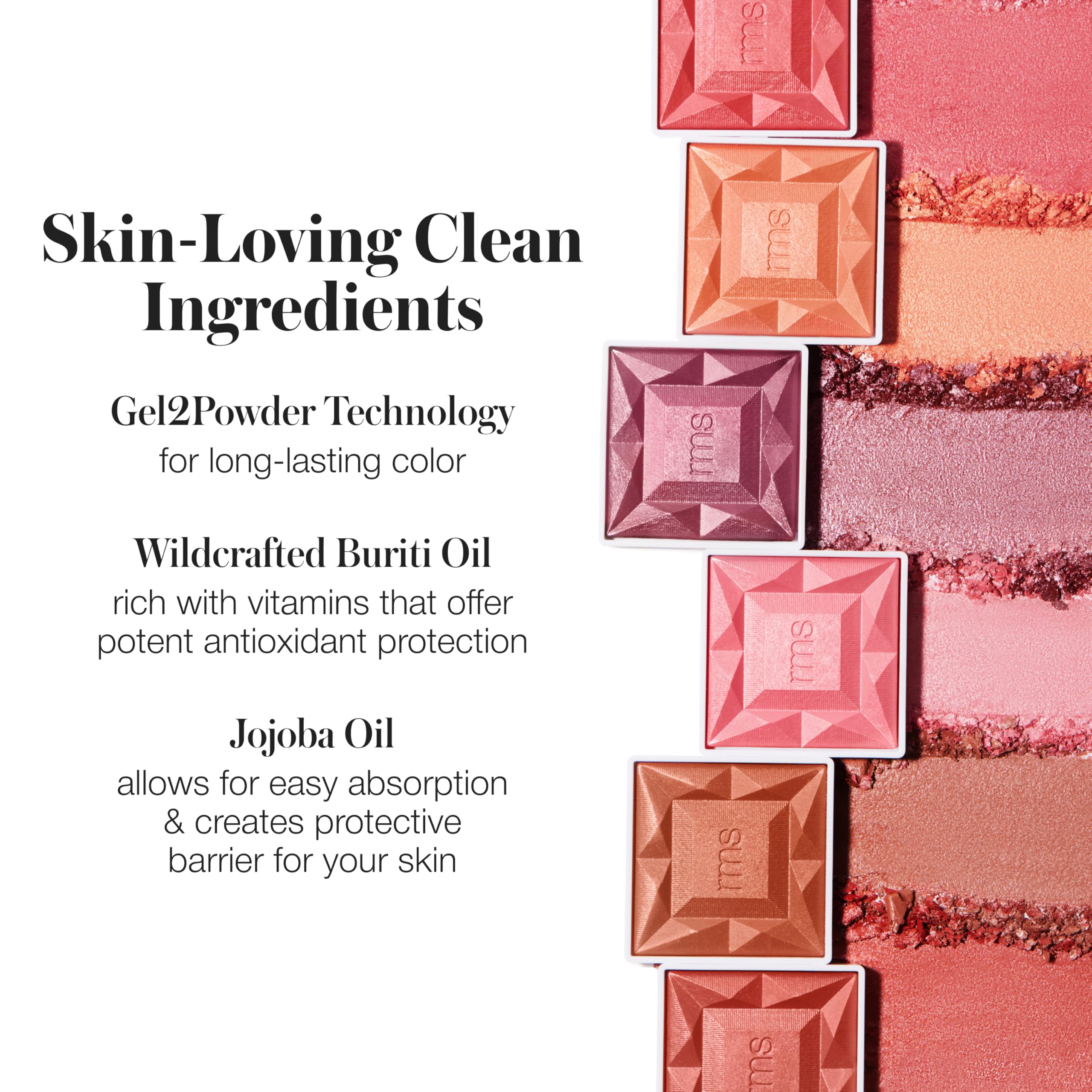 RMS Beauty Redimension Hydra Powder Blush 3d-satin finish catches light