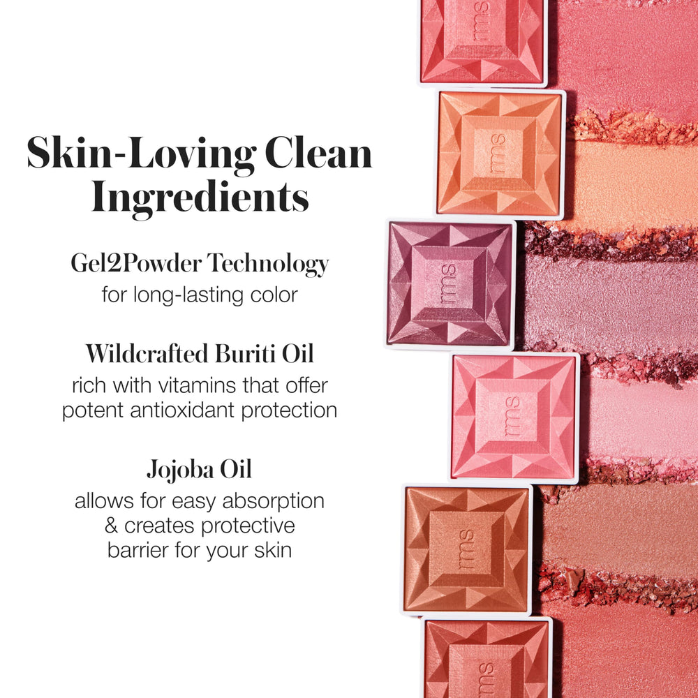 RMS Beauty Redimension Hydra Powder Blush 3d-satin finish catches light
