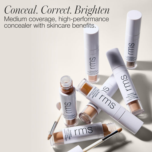 RMS Beauty Revitalize Hydra Concealer built-in brush for precise, mess-free application.