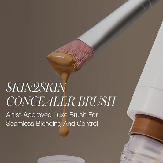 RMS Beauty Skin2Skin angled-head design enables precise application on small areas.