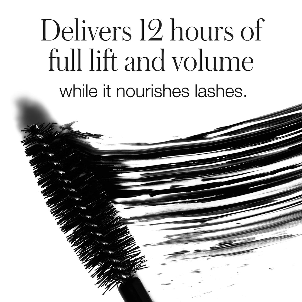 RMS Beauty Straight Up mascara peptide complex nourishes lashes over time.