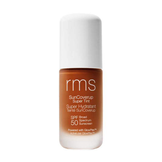 RMS Beauty SunCoverup SPF 50 bottle for radiant, even-toned skin.