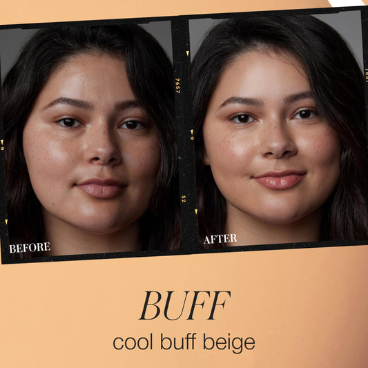RMS Beauty SunCoverup SPF 50 swatch reveals radiant, hydrating finish.