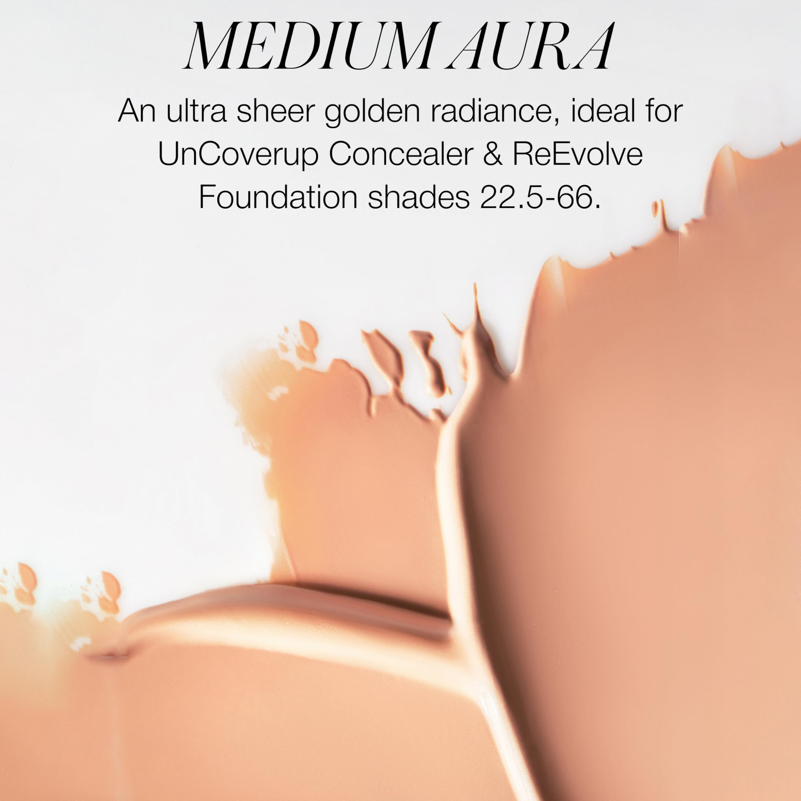 RMS Beauty Supernatural Radiance Serum SPF 30 swirl on skin showing sheer tint.