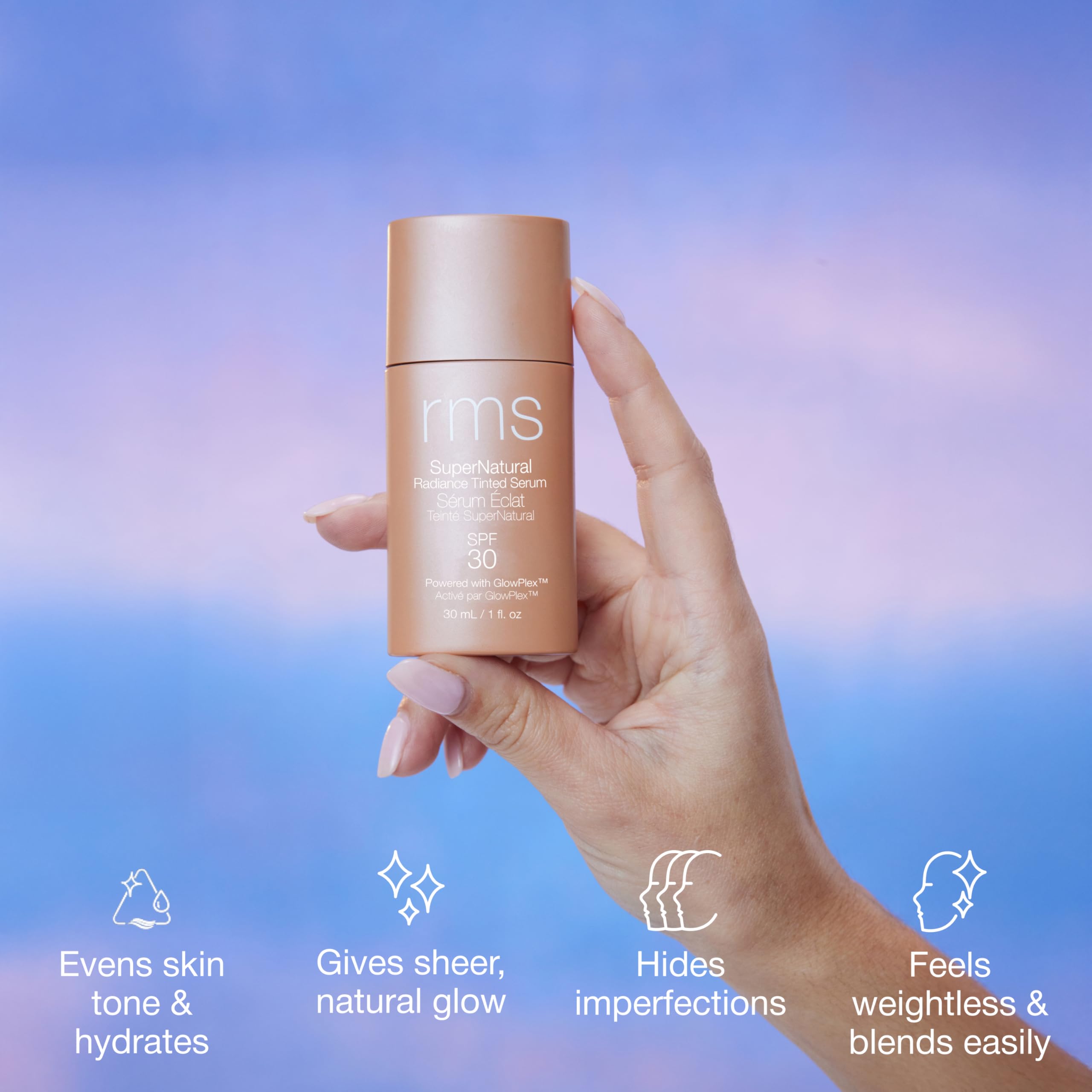 Packaging image of RMS Beauty travel-friendly 1 oz bottle
