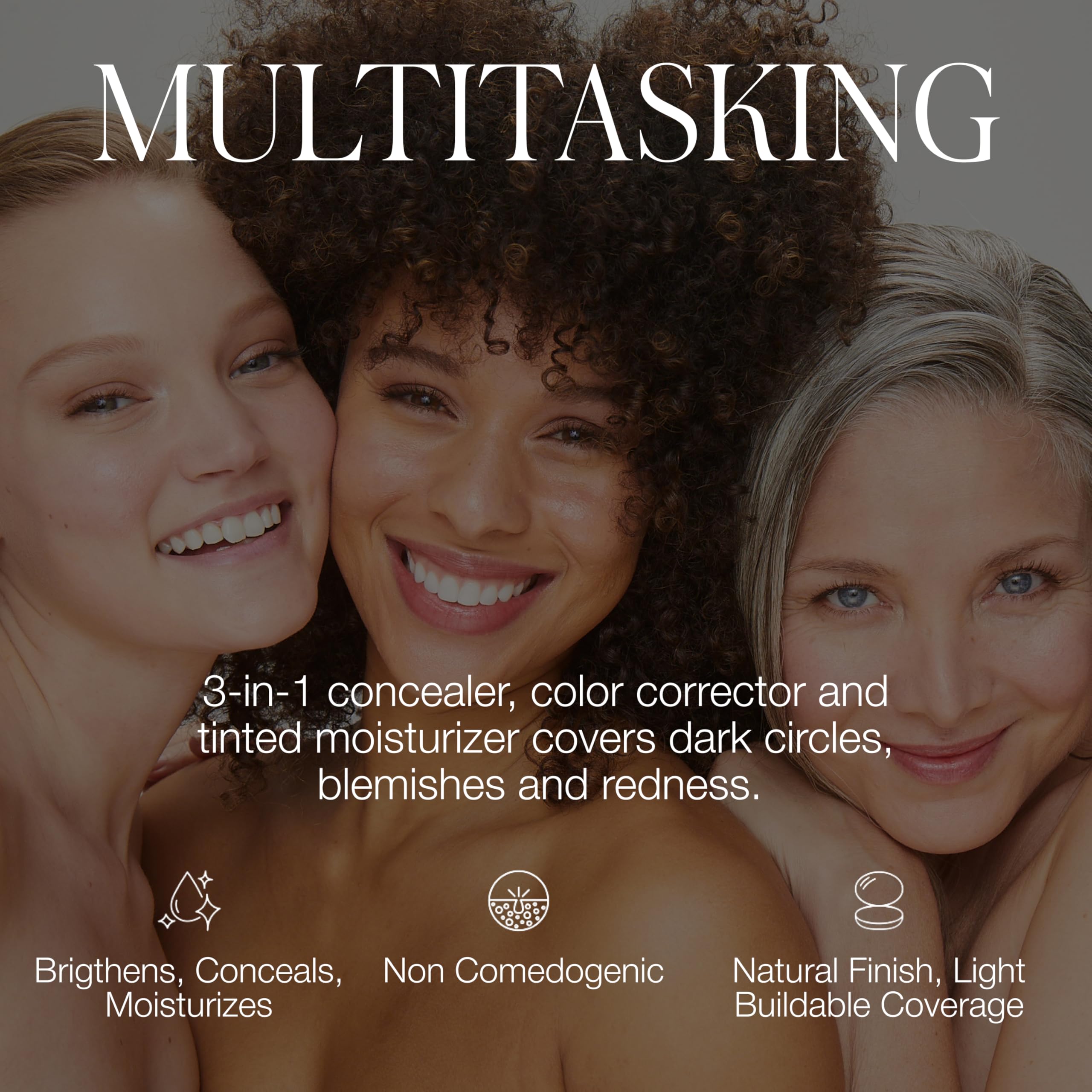 RMS Beauty UnCoverup concealer being tapped onto skin showing easy blend
