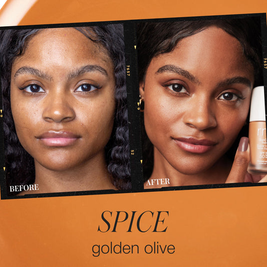 Close-up texture of RMS SunCoverup reveals creamy, breathable mineral coverage.