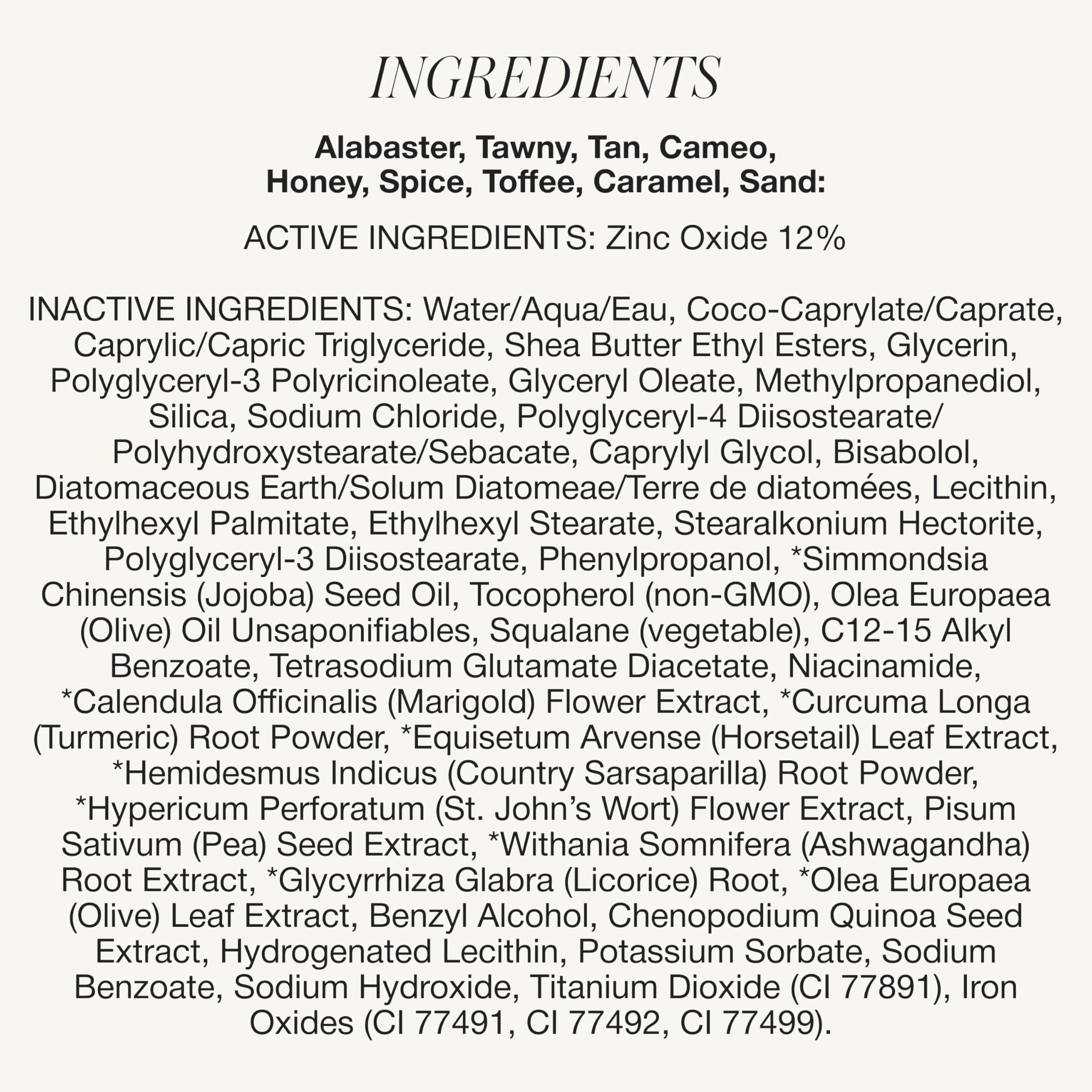 RMS SunCoverup SPF 50 niacinamide note adds skincare benefits.