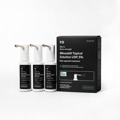 Ro Roman minoxidil spray bottle for convenient thinning hair treatment