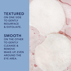 RoC Daily Resurfacing Disks near-eye area showing smooth cleansing motion.