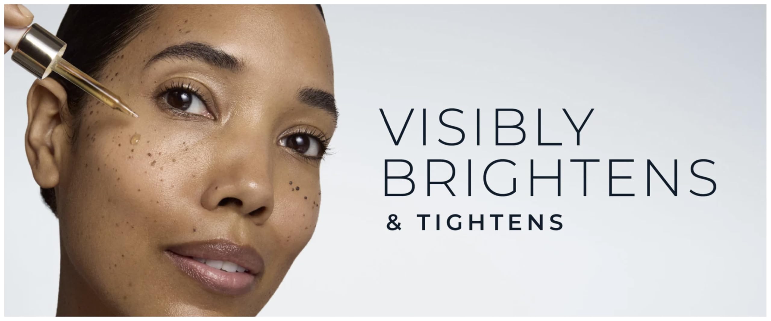 RoC eye balm application on the under-eye area for smoother appearance.