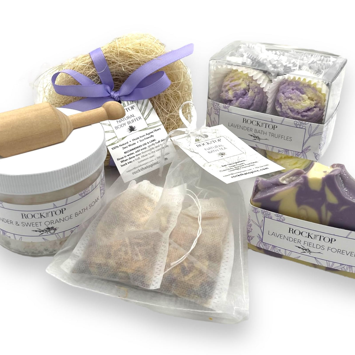 Rock the Top lavender bath bomb truffles for a soothing home spa moment