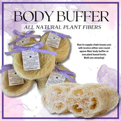 Rock the Top plant-based dry brush loofah for exfoliating self-care routine