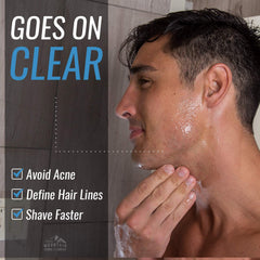 Rocky Mountain Barber Company beard-line definition using clear gel for precise edges.