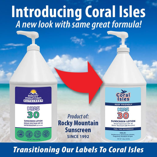 Rocky Mountain Sunscreen reef-safe label showing Hawaii 104 Act compliance.