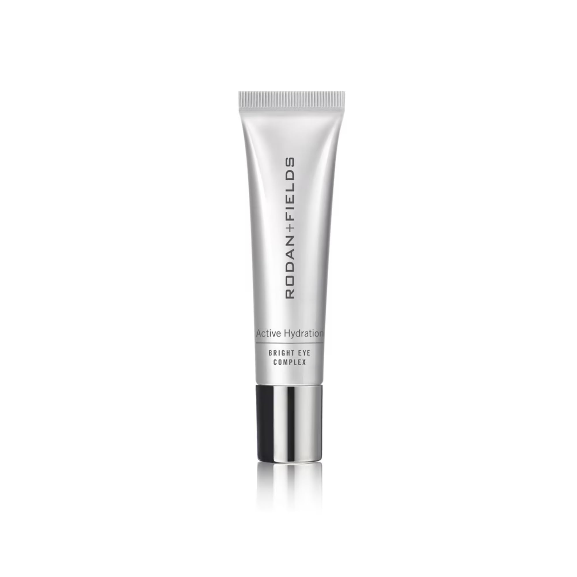 Rodan + Fields Active Hydration Bright Eye Complex tube ready for use, highlighting hydration benefits.