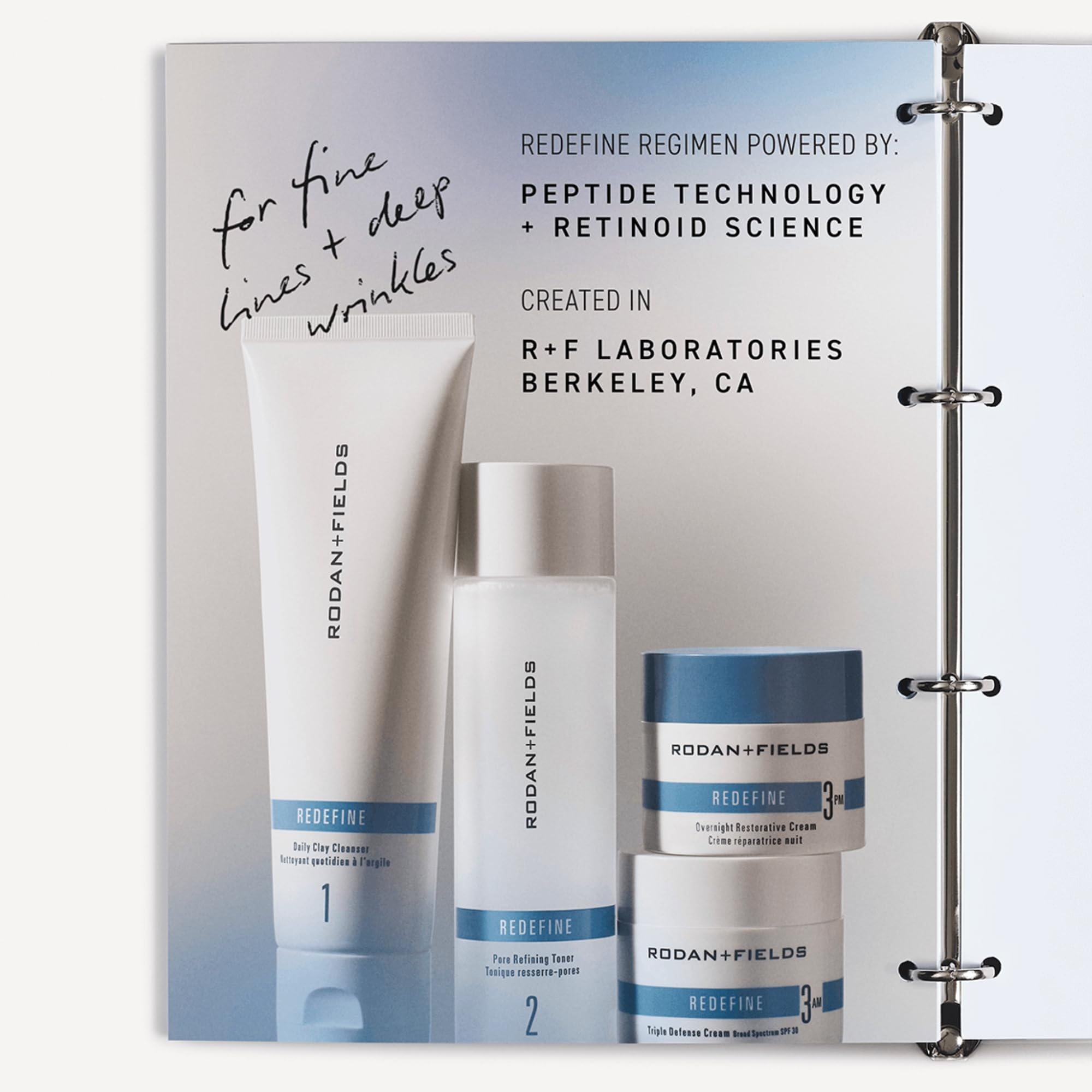 RODAN + FIELDS ReDefine neck firming visual show-casing contour refinement