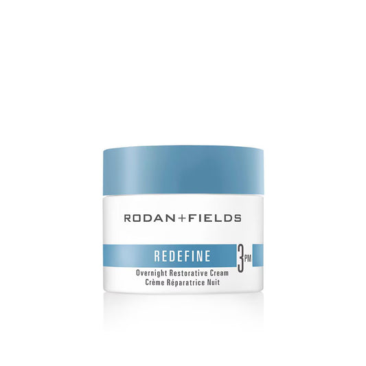 RODAN + FIELDS ReDefine overnight cream jar with luxurious texture for nighttime hydration