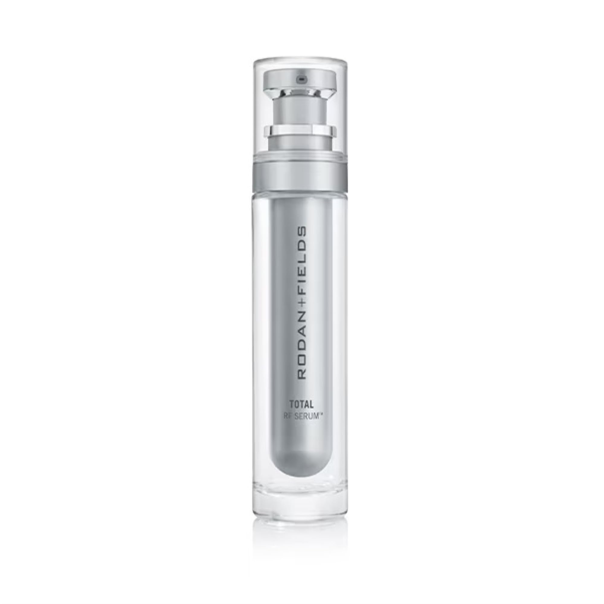 Rodan + Fields Total RF Serum bottle for daily hydration and routine use.