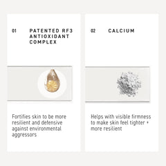 Rodan + Fields Total RF Serum ingredients close-up hinting at nourishing formulation.