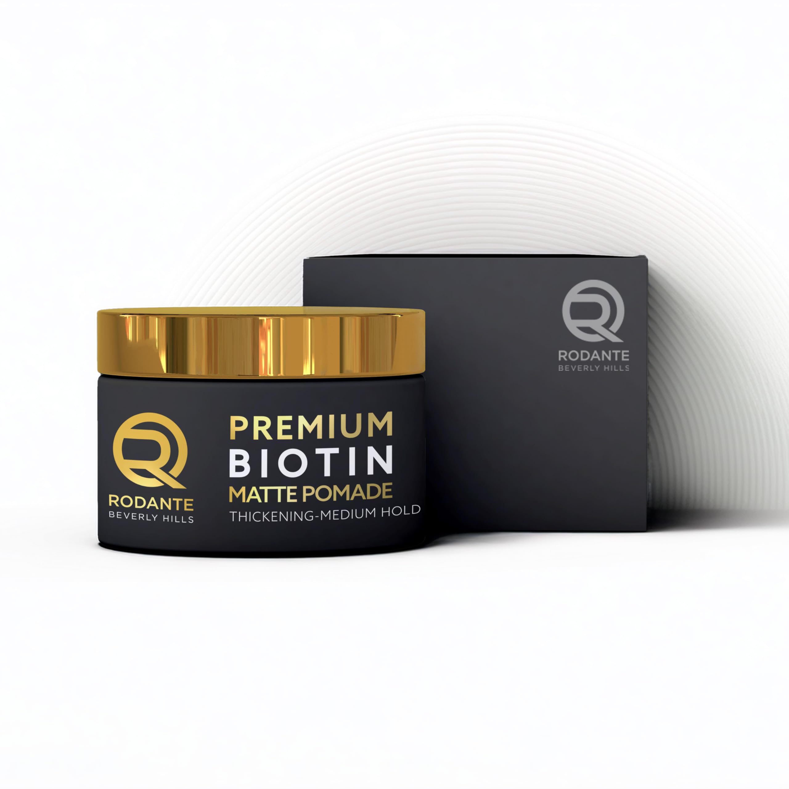 Rodante Beverly Hills Biotin Matte Cream Texture Paste apply step close-up.