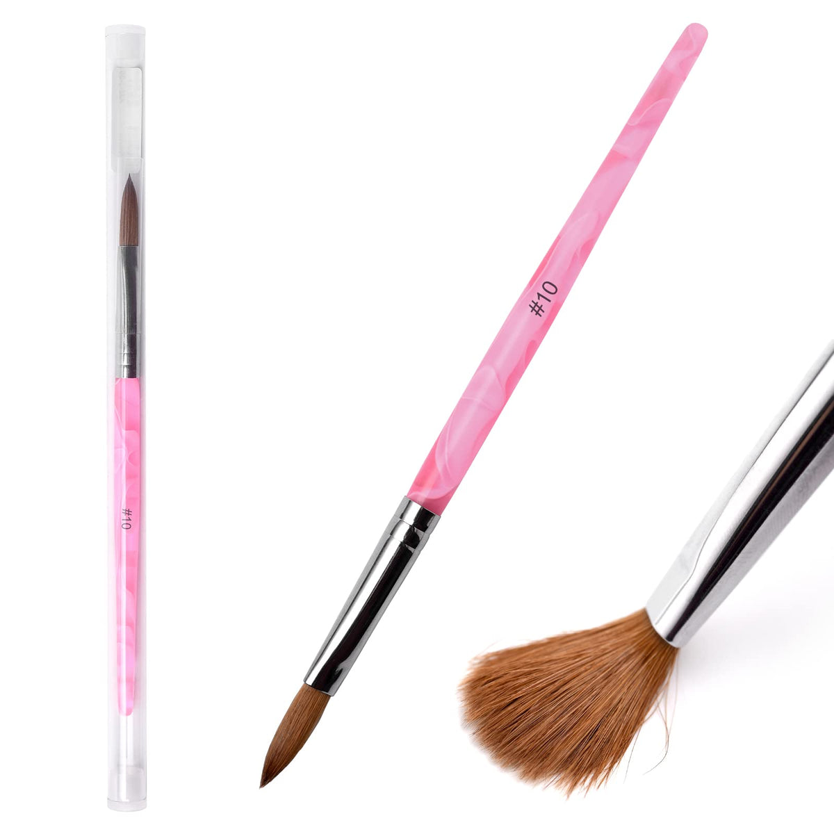 Rolabling nail art brush set packaging, professional-grade kit for salons and home use.