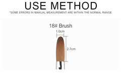 Rolabling nail brush ideal for both DIY and studio setups.
