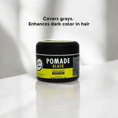 Rolda Black Pomade barber-approved branding for professional grooming.