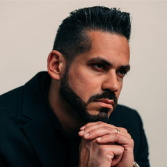 Rolda Black Pomade hair style result showing balanced shine and shape.