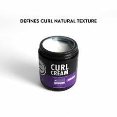 Rolda Curl Cream shine finish delivers a balanced, non-greasy mid shine