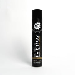Rolda Extra Strong Hold bottle showing salon-grade finishing spray for men.
