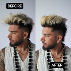 Close-up shows pliable texture for easy styling with Rolda Clay.