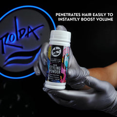 Subtle masculine fragrance of Rolda powder for everyday grooming.