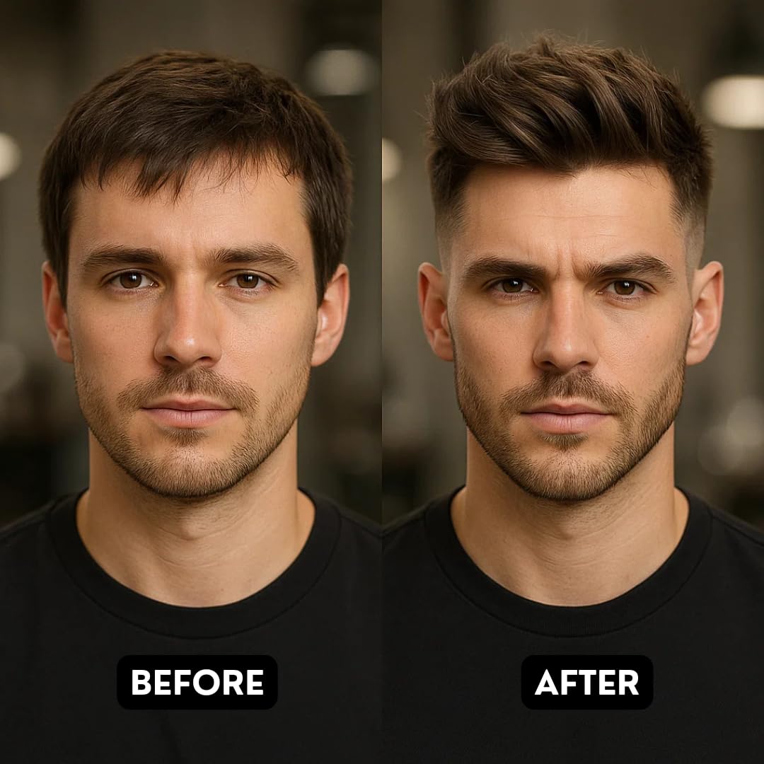 Hands applying Rolda powder to create volume and lift in seconds.