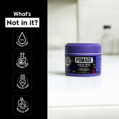 Packaging art for Rolda Midnight Hair Pomade conveys masculine fragrance for daily grooming.