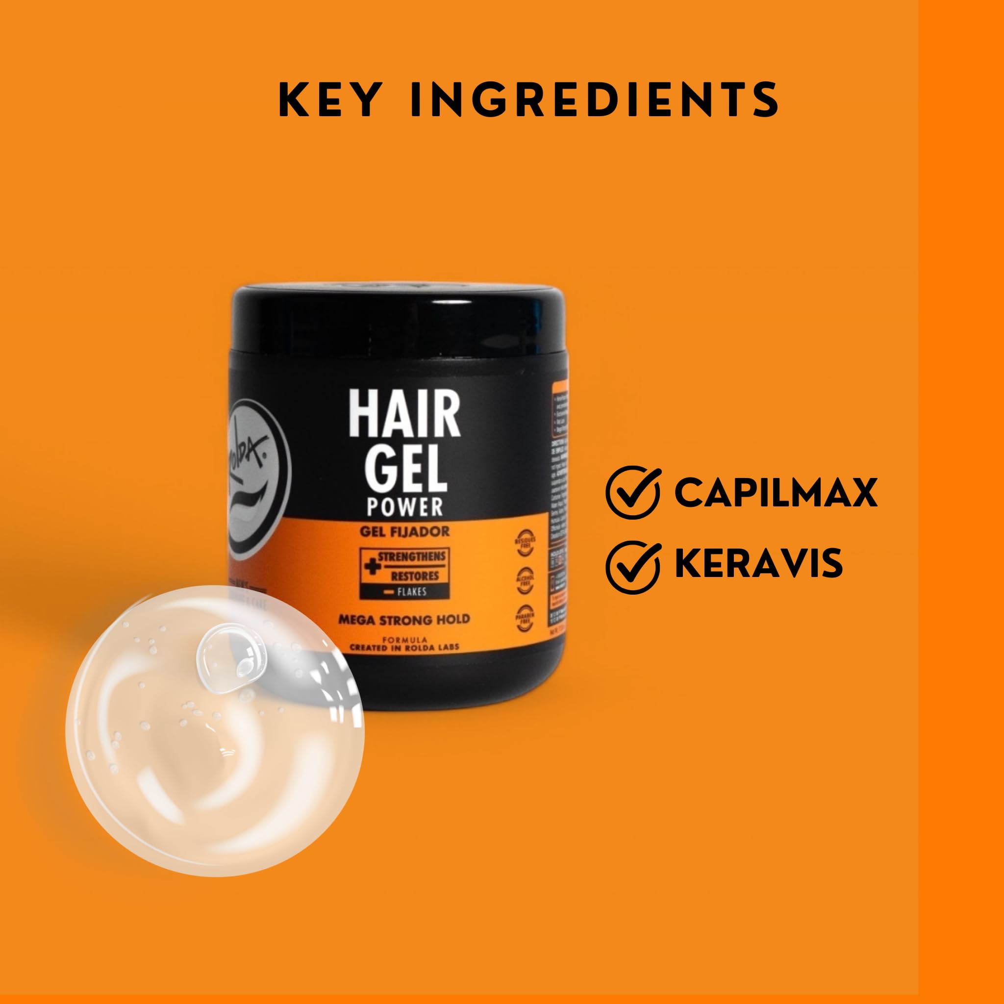 Rolda Power Styling Gel extreme hold keeps spikes in place.