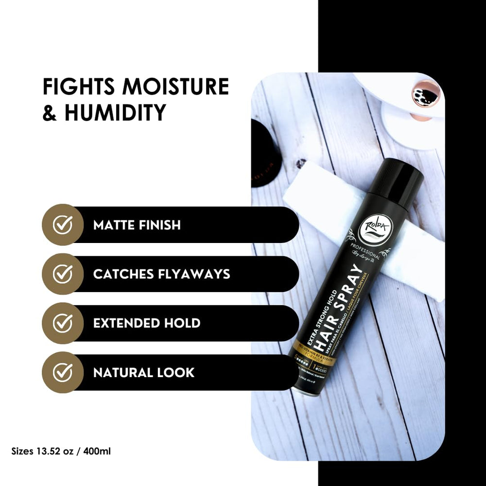 Rolda formula with Pro-Vitamin B5 and Keratin nourishes hair.
