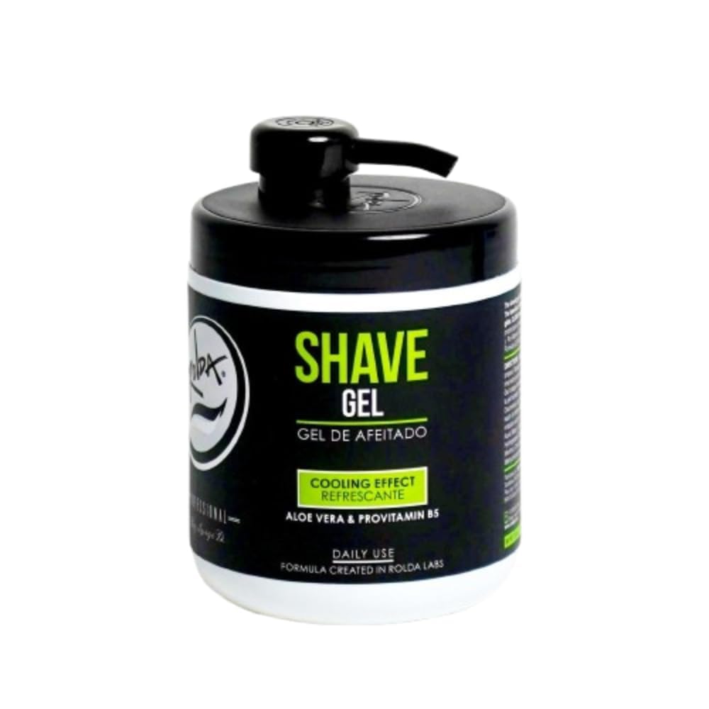 Rolda Refreshing Shave Gel bottle ready for a precise, clean shave.