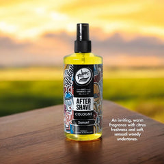 Rolda Sunset label detail notes paraben-free and cruelty-free grooming option