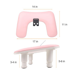 Rolomanve arm rest nails tech adjustable base with three gears.