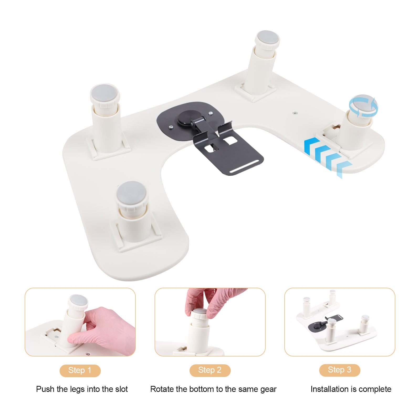 Rolomanve arm rest nails tech detachable bracket for easy setup.