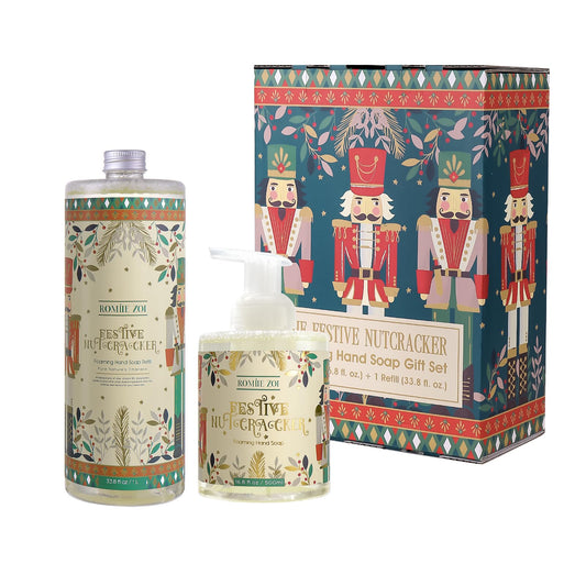 ROMIIE ZOI Nutcracker packaging adds festive display to your kitchen shelf.