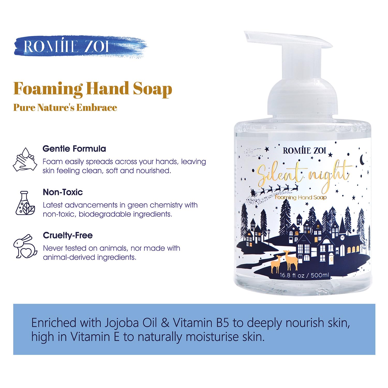 ROMIIE ZOI spruce branch fragrance note elevates daily washing