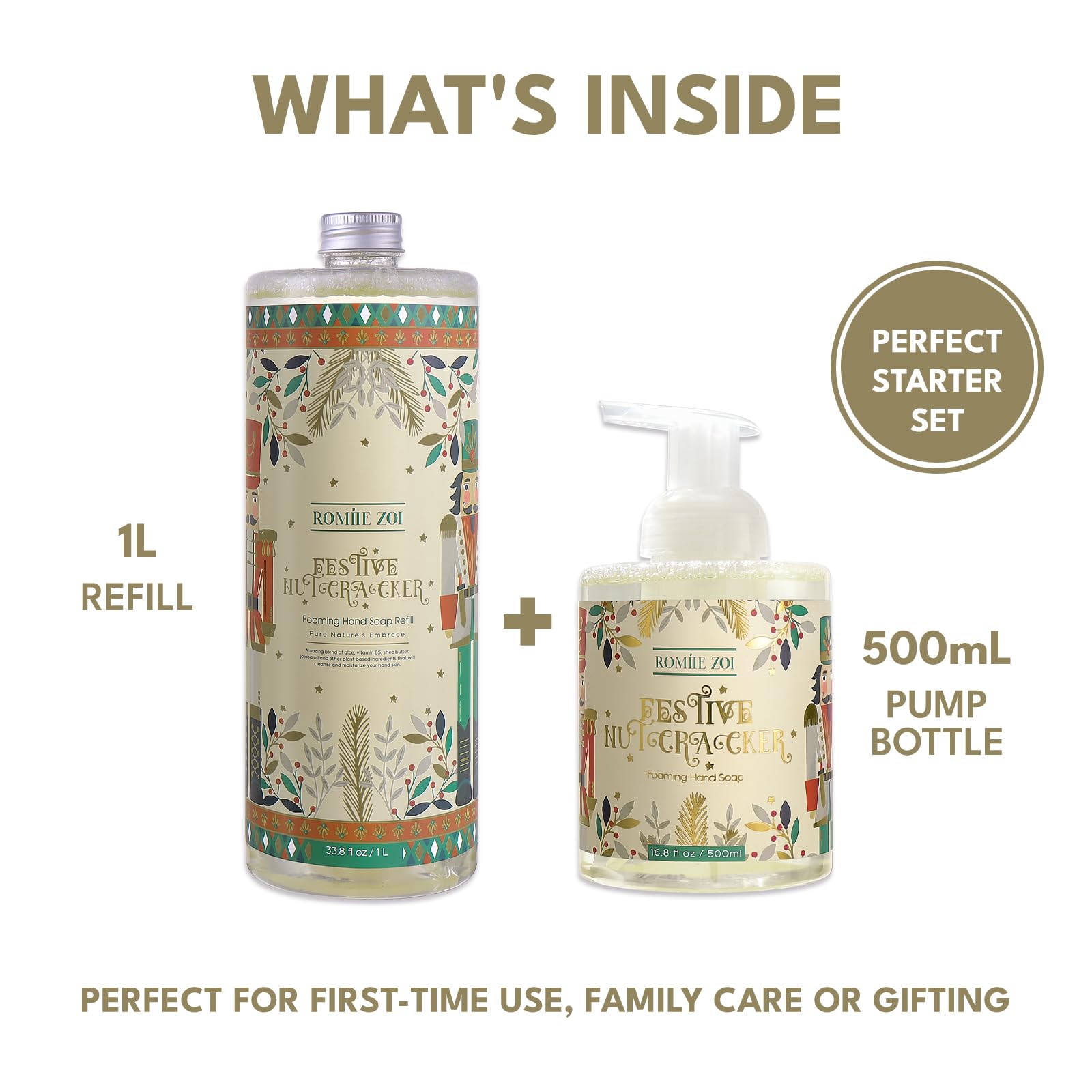 ROMIIE ZOI Sugar Plum scent foam for holiday kitchen routine.