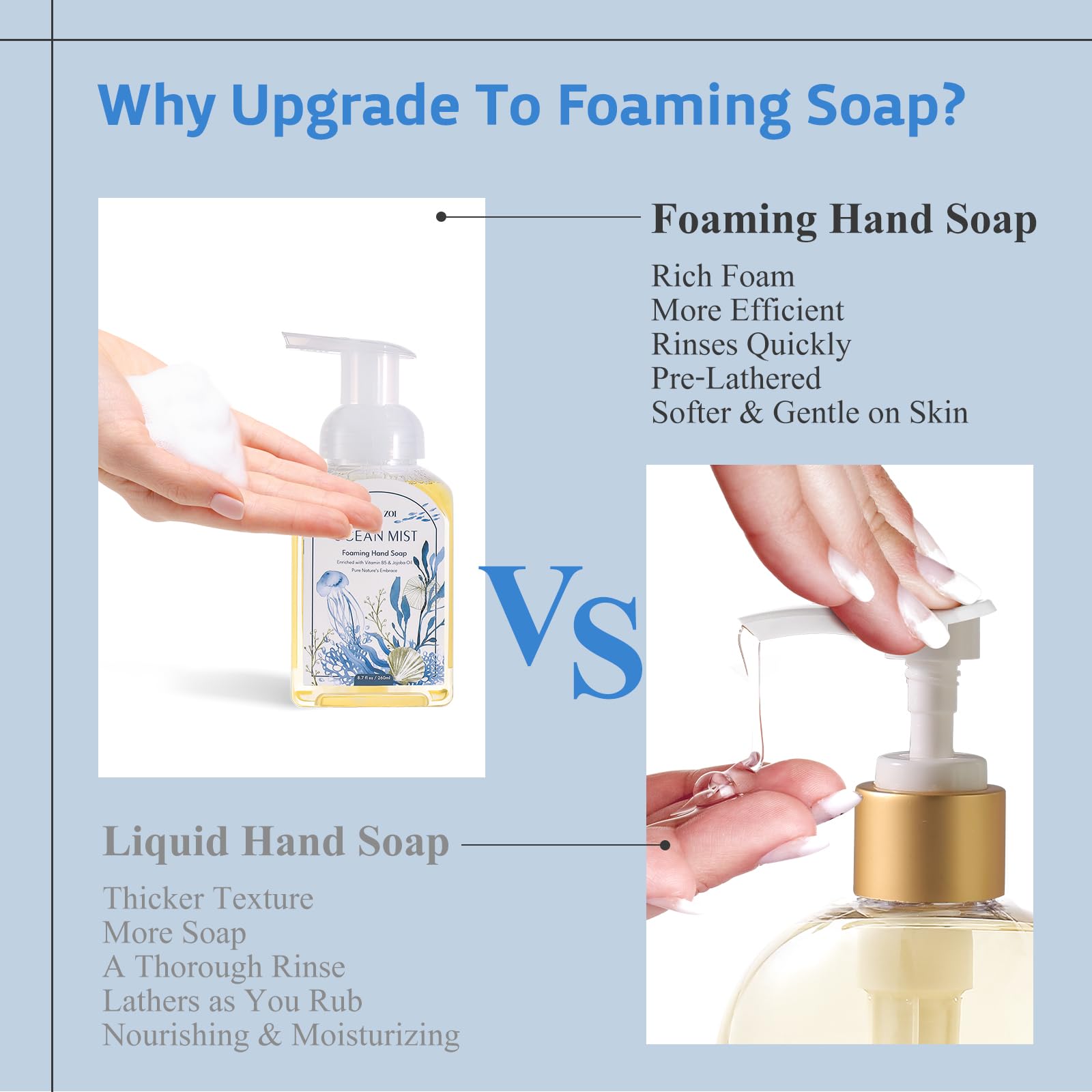 ROMIIE ZOI jojoba oil enriched formula nourishes hands during daily use.